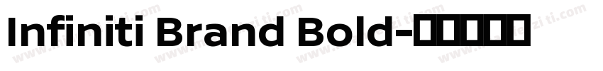 Infiniti Brand Bold字体转换